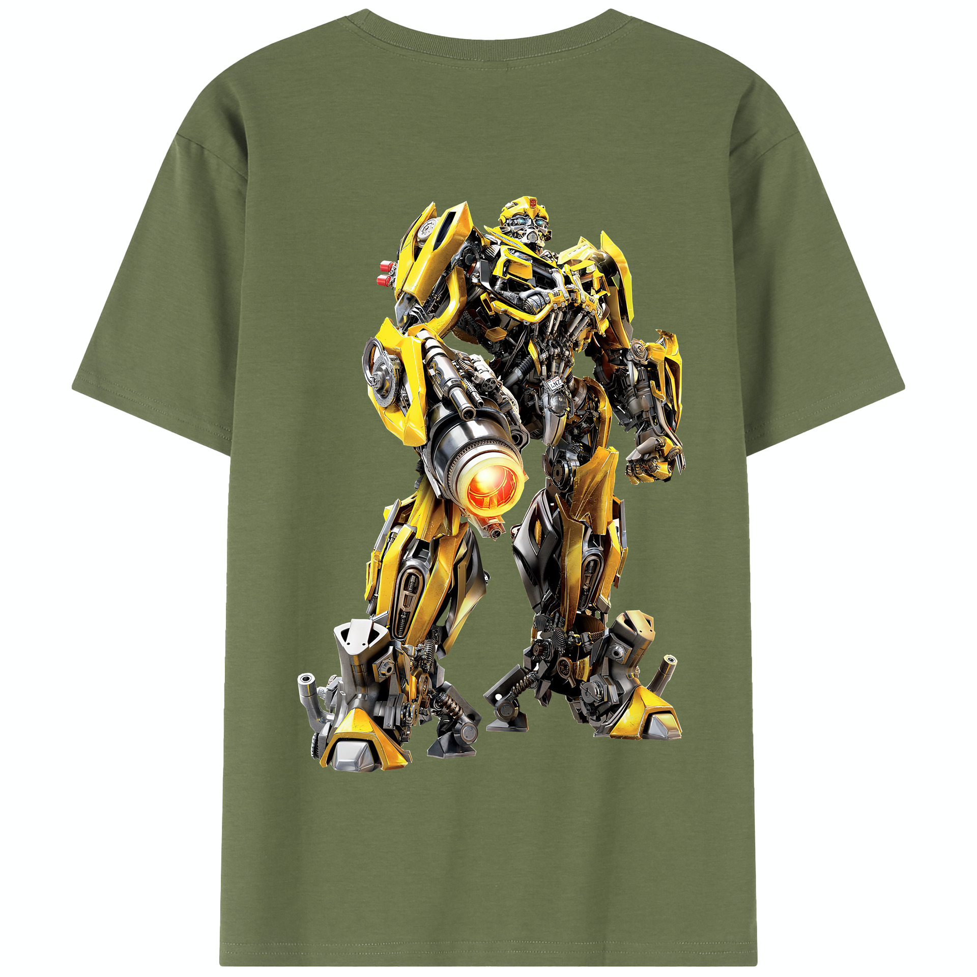 （画像用） Transformers トランスフォーマー 綿100％半袖Tシャツ（背面プリント）